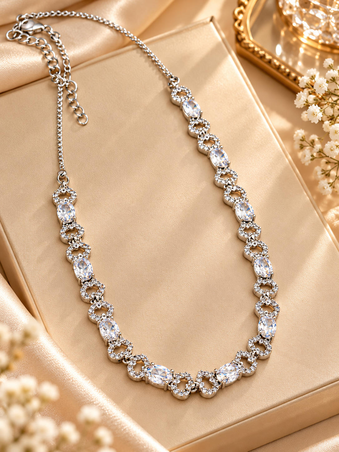 Aurelia Triple Heart AD Necklace Set
