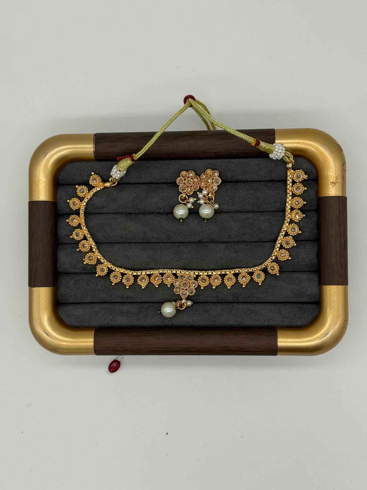Kundan Pearl Elegance Set