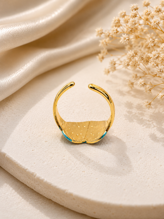 Blue Heart Ring