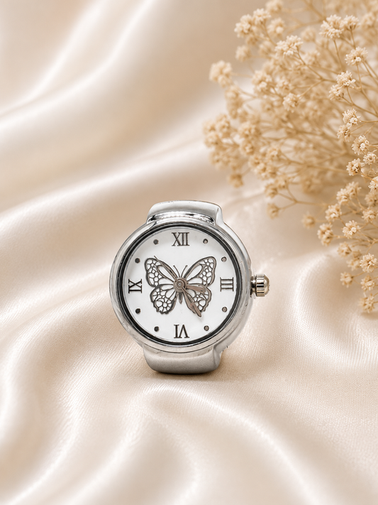 plainSilver Finger Watch