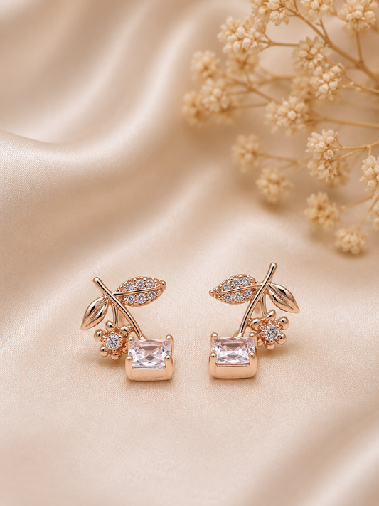 Crystal Bloom Drop Studs