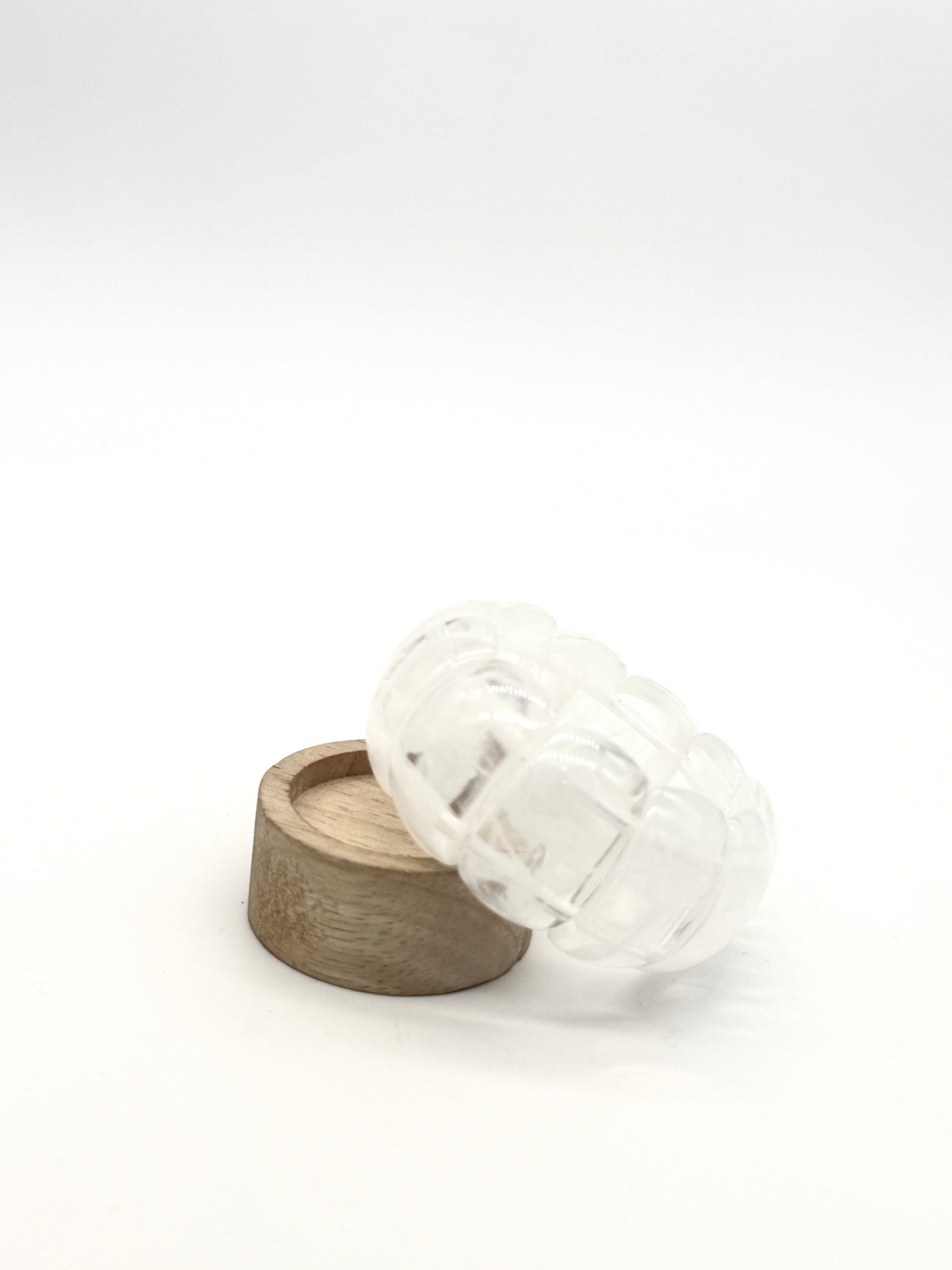 Clear Crystal Chunky Resin Stretch Bracelet
