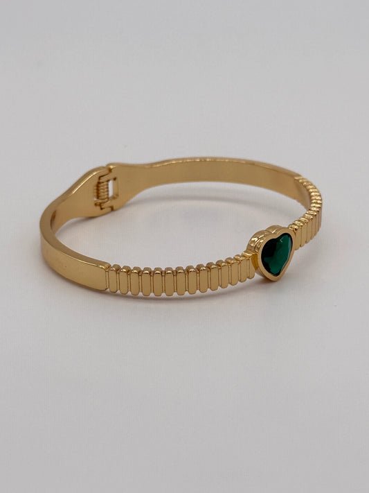 Emerald Heart Luxe Bracelet
