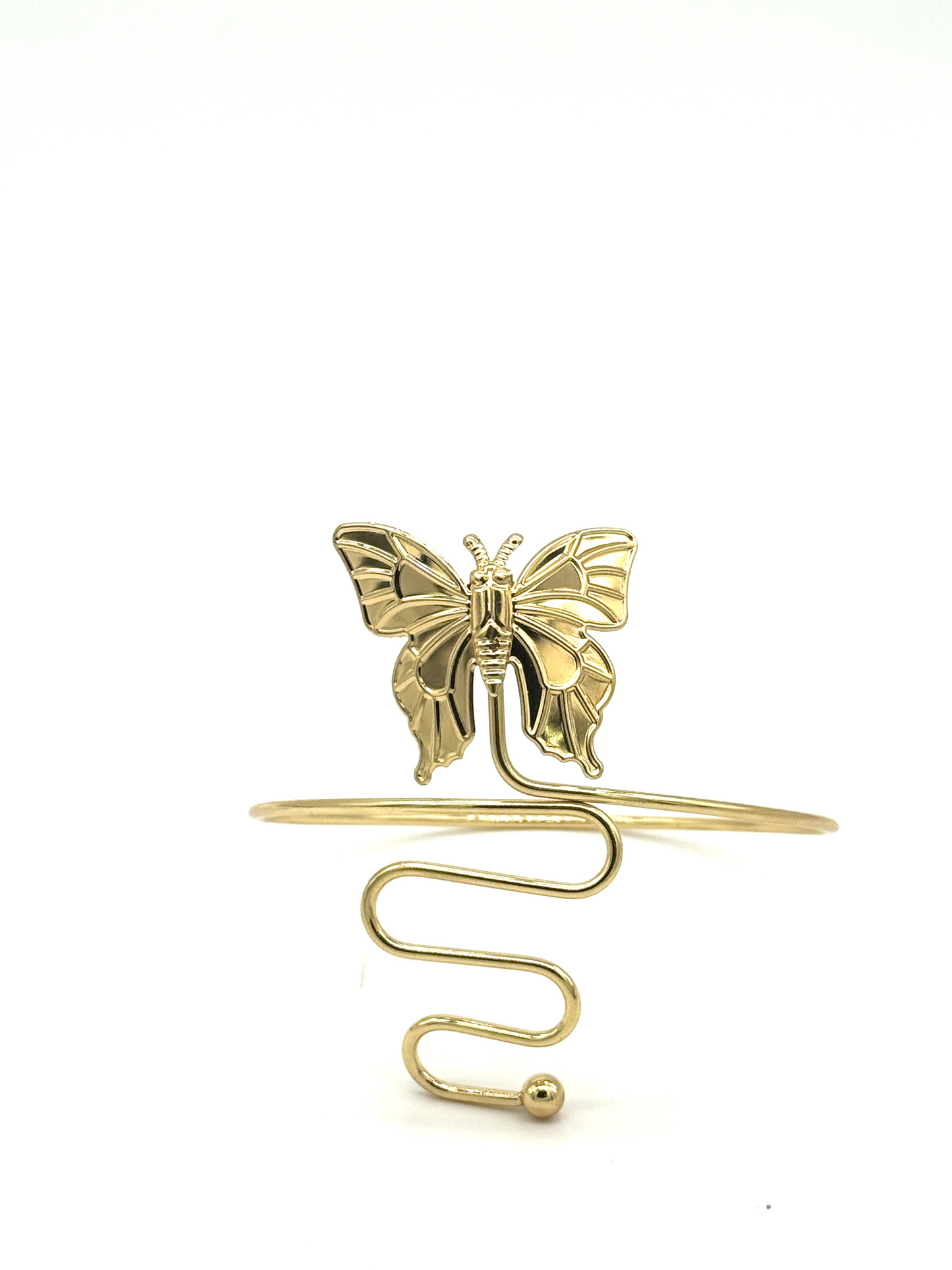 Gold Butterfly Wrap Cuff Bracelet
