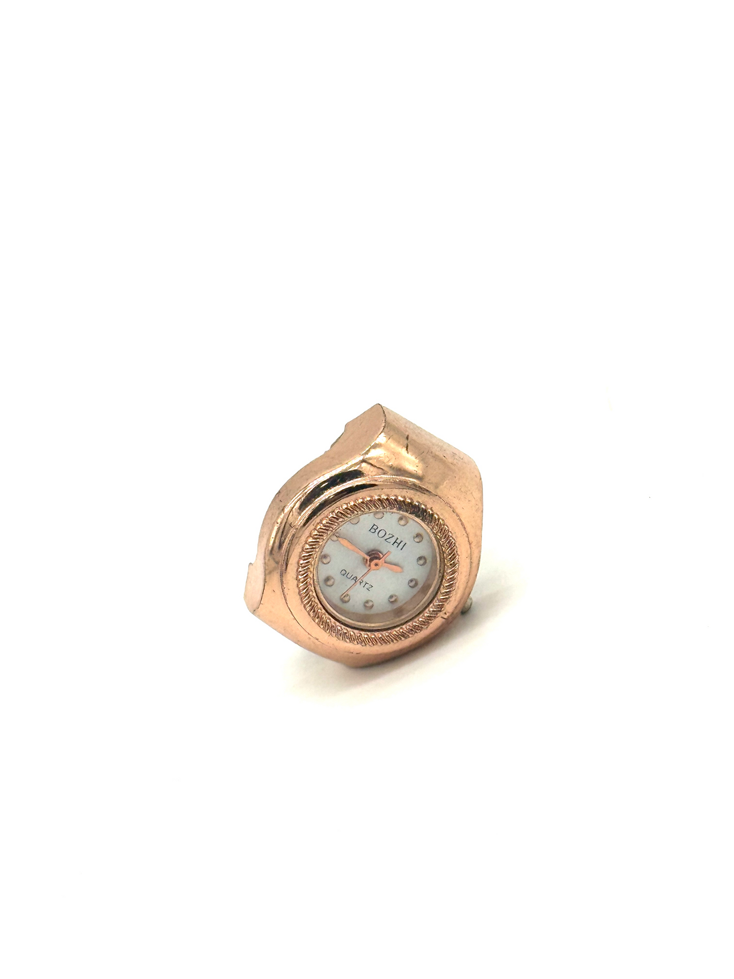 RoseGold+ White Finger Watch