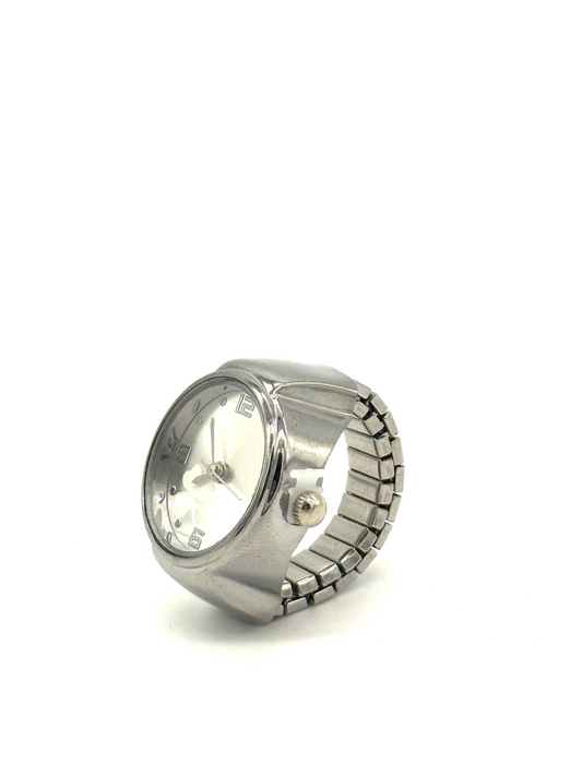 Silver+silver Finger Ring
