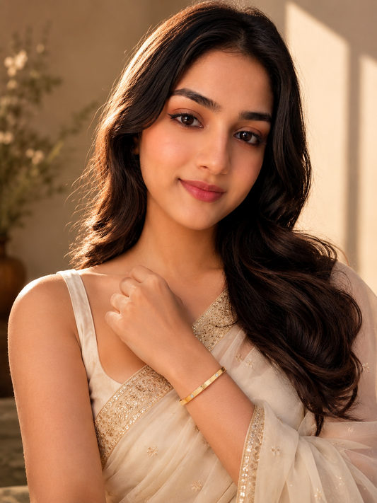 Golden Crystal Love Kada