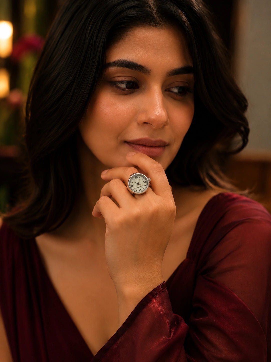Silver+silver Finger Ring