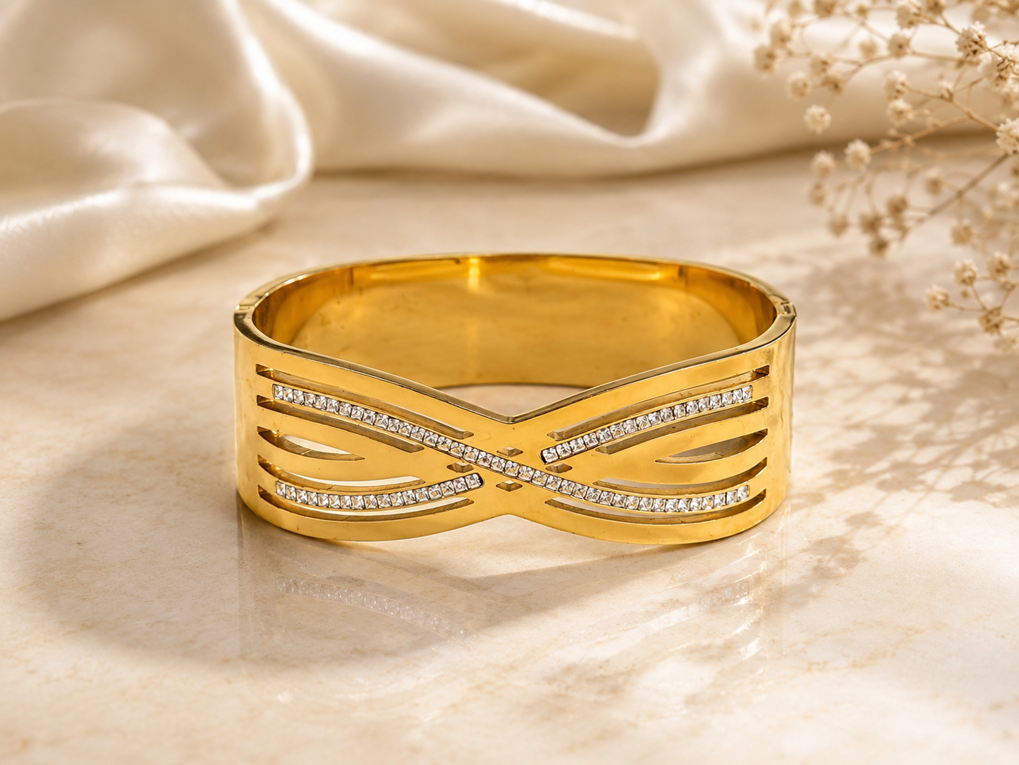 Infinity Wave Crystal Kada