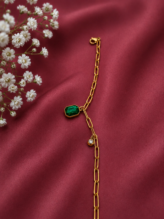 Verdelune Emerald Link Bracelet