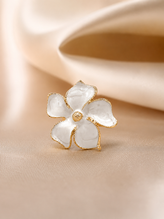 Ivory Orchid Ring