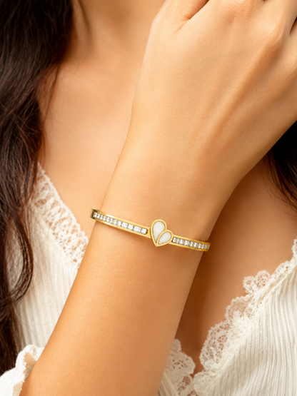 Golden Heart Grace Bracelet