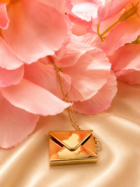 Golden Geometric Bar Pendant Necklace