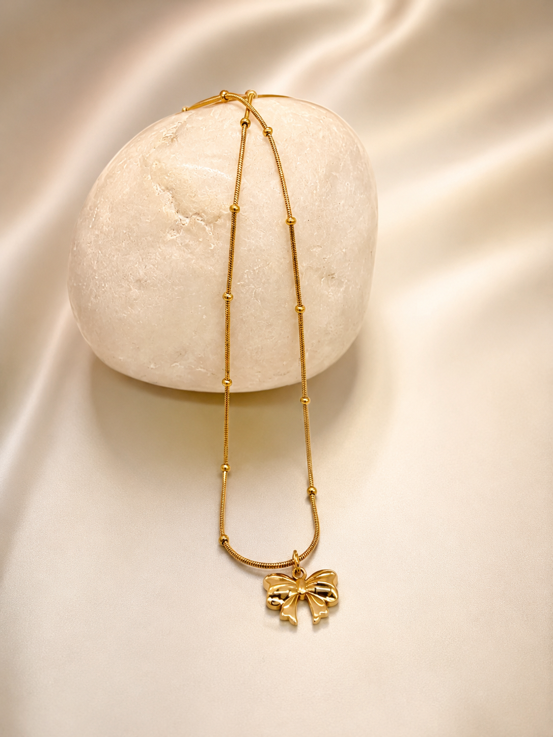 Golden Flutter Butterfly Necklace