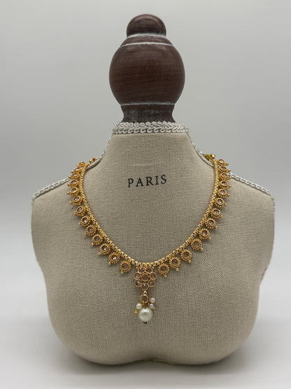 Kundan Pearl Elegance Set