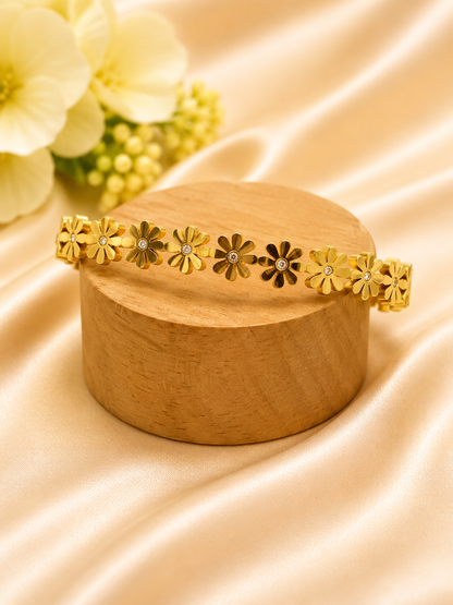 Golden flower bloom kada