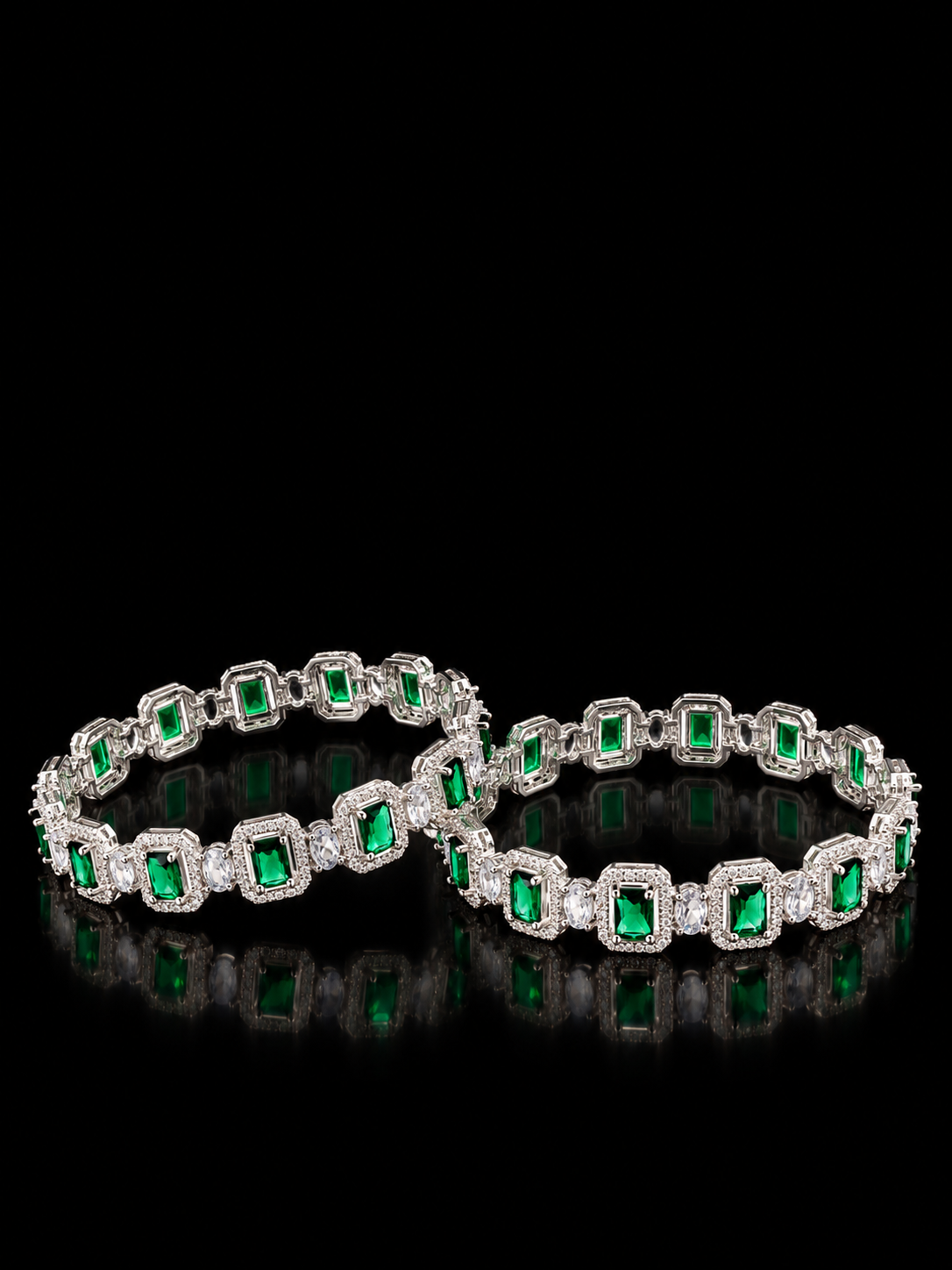 GREEN AD BANGLES