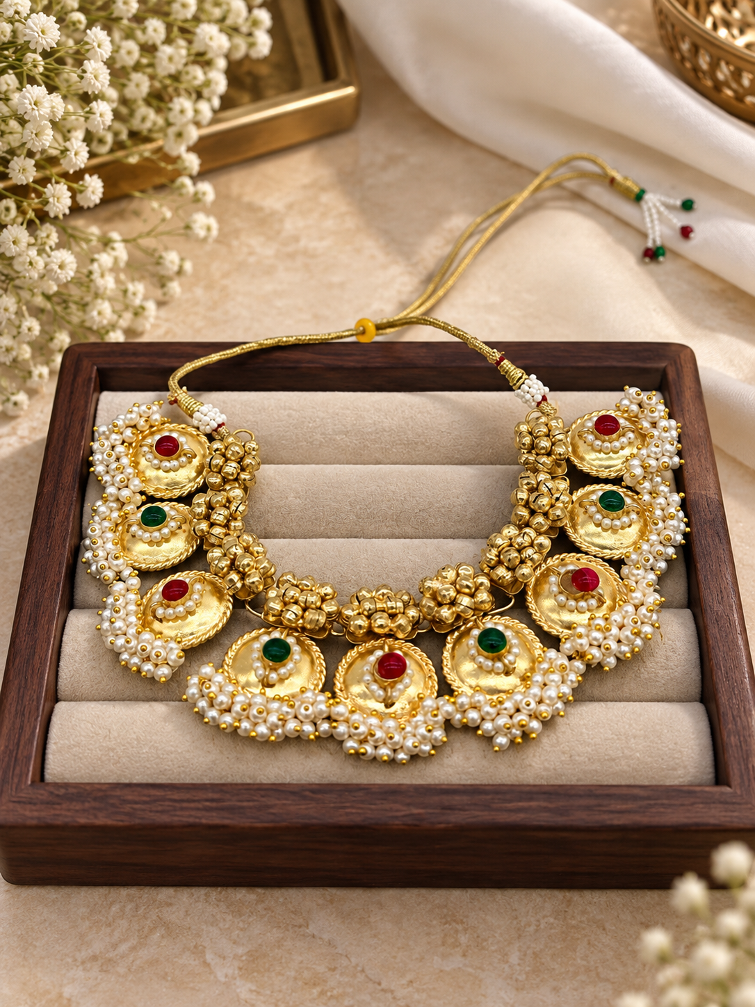 Royal Kundan Peacock Necklace Set