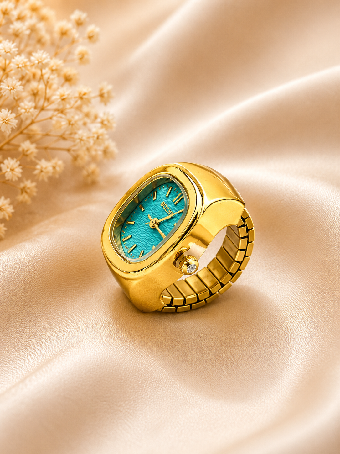 Golden + Mint Green Finger Watch