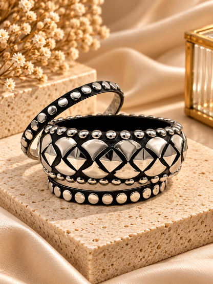 Golden Classic Layered Bangle Set