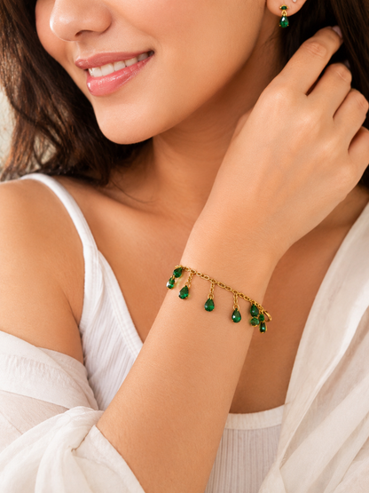 Green Muse Drop Bracelet
