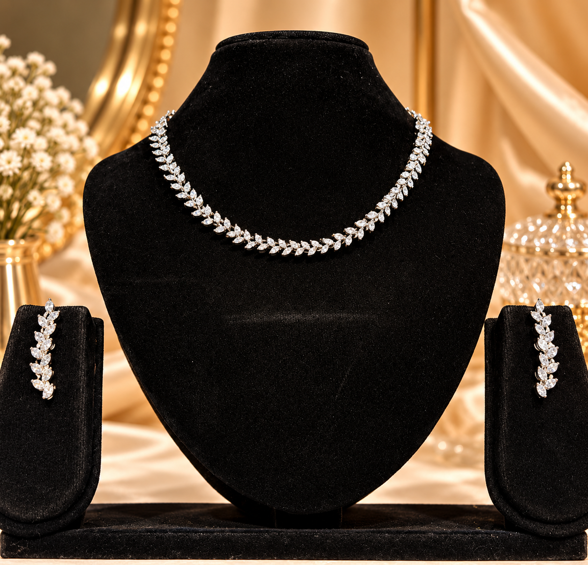 Aurelia Leafline AD Necklace Set