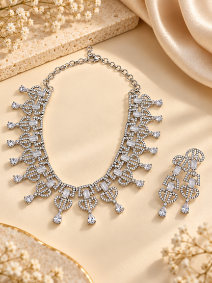 Celestial Luxe American Diamond Necklace Set