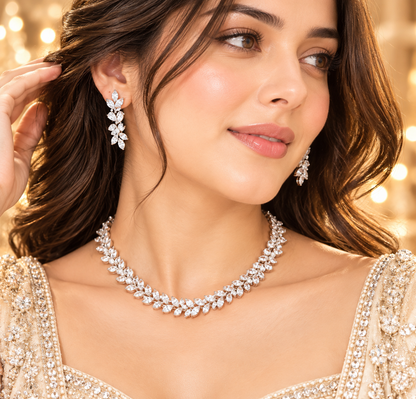 Aurelia Leafline AD Necklace Set