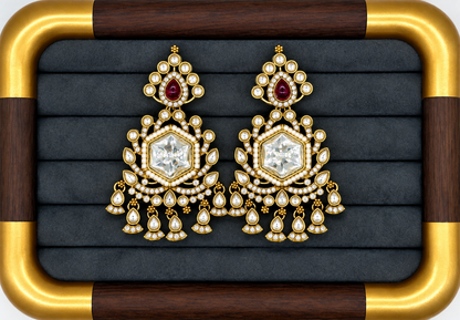 Ruby Kundan Bridal Necklace Set