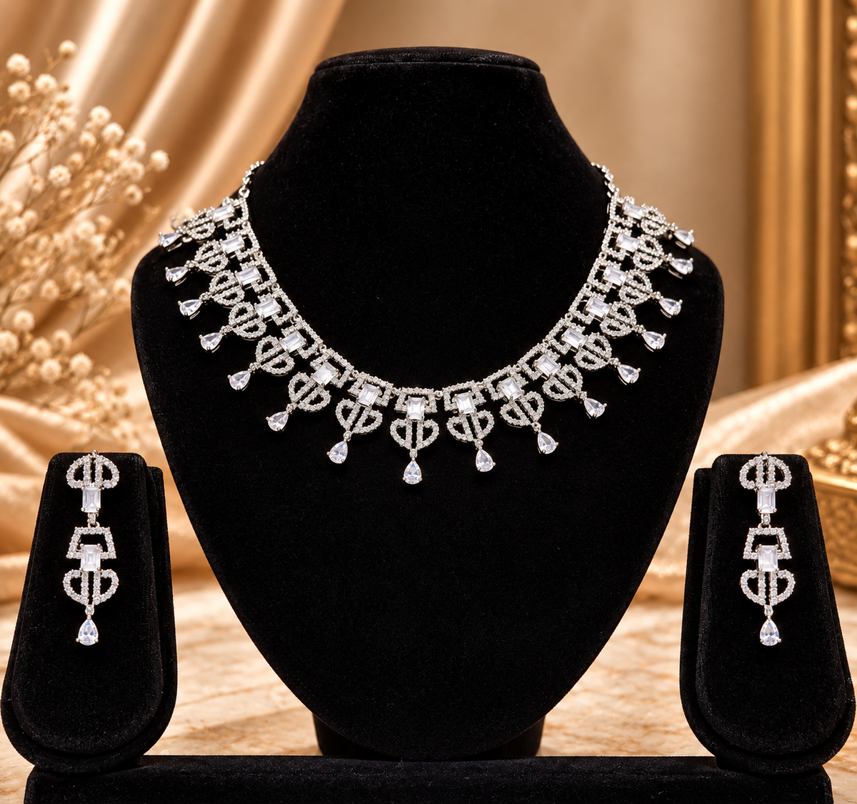 Celestial Luxe American Diamond Necklace Set
