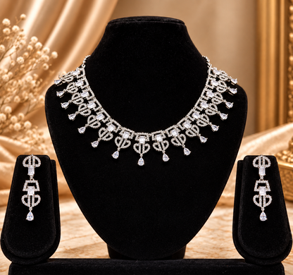 Celestial Luxe American Diamond Necklace Set