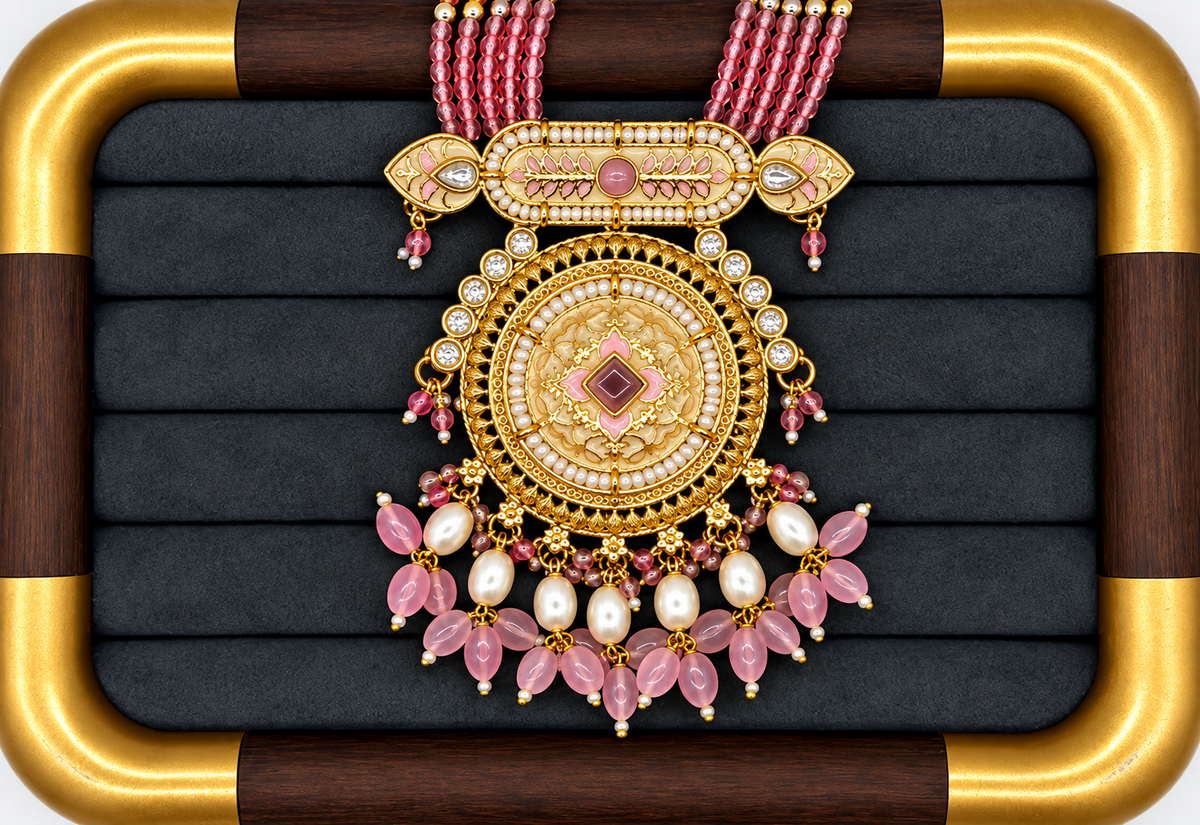 Gulabi Noor Necklace Set