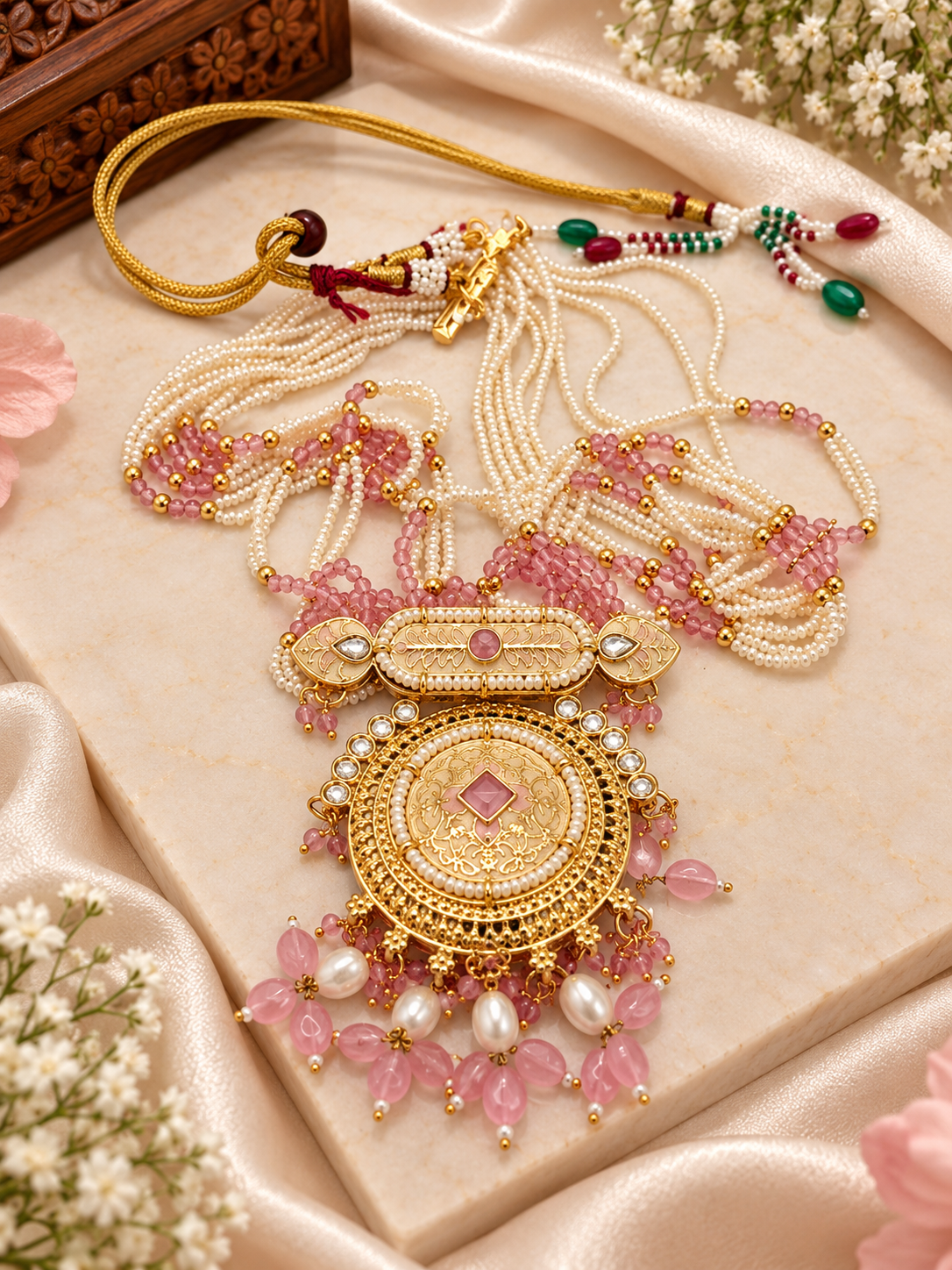 Gulabi Noor Necklace Set