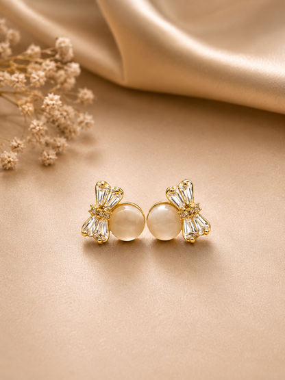 Pearl Bow Studs