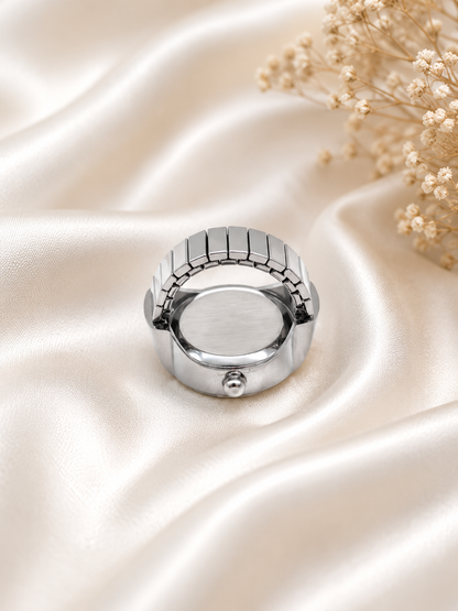Pink + silver Finger Watch