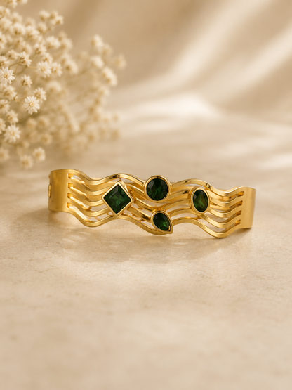Emerald Cascade Luxe Kada