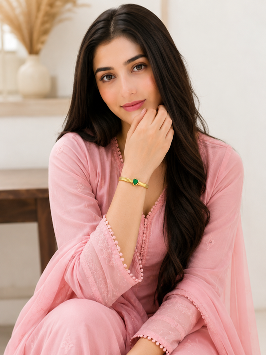 Emerald Heart Luxe Bracelet
