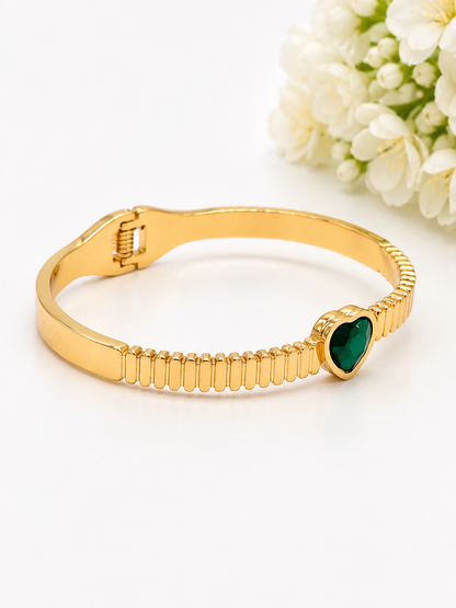 Emerald Heart Luxe Bracelet