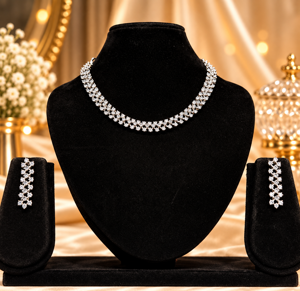 Elara Double Line Diamond AD Set