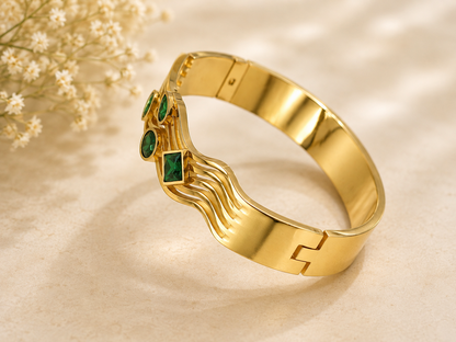 Emerald Cascade Luxe Kada