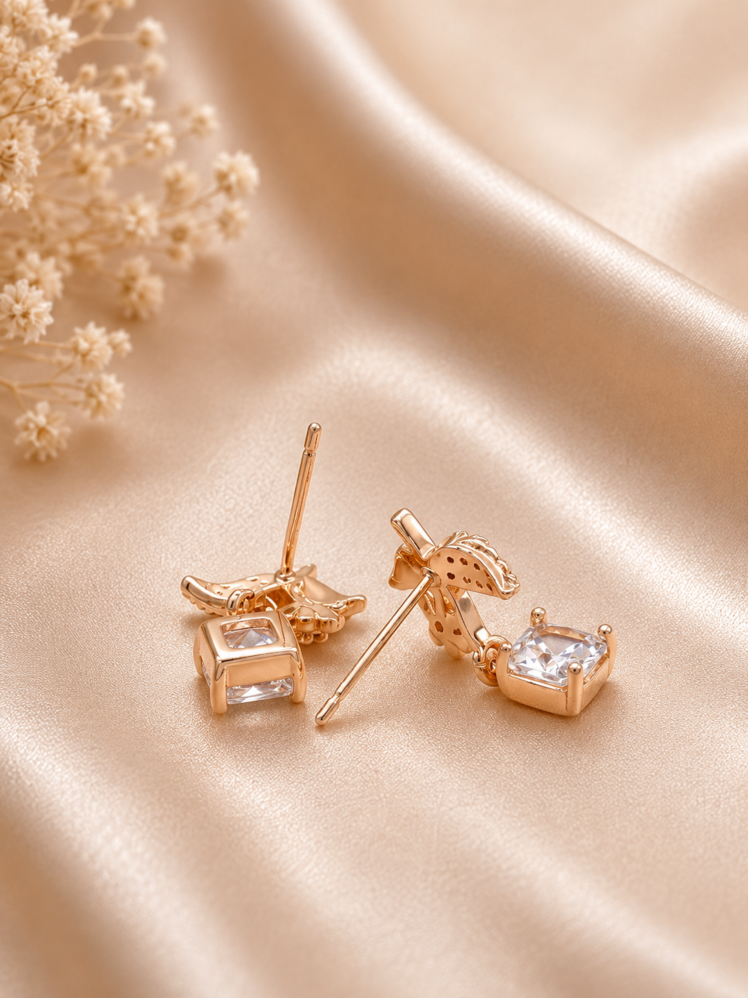 Crystal Bloom Drop Studs