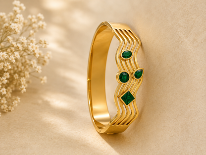 Emerald Cascade Luxe Kada
