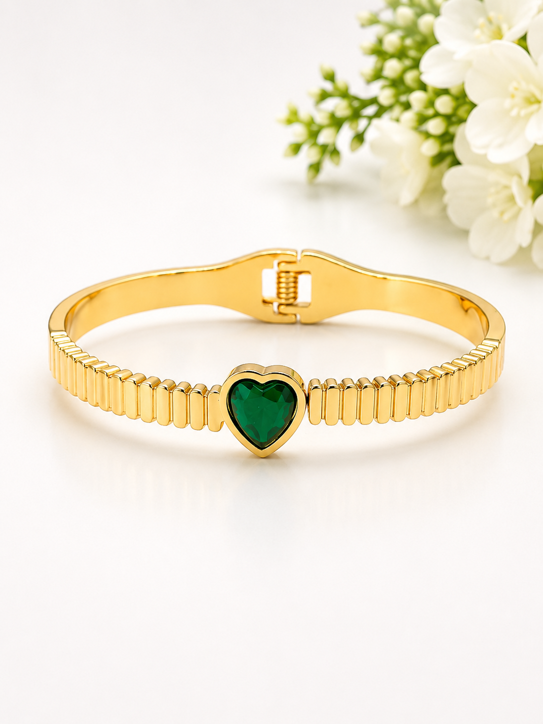 Emerald Heart Luxe Bracelet