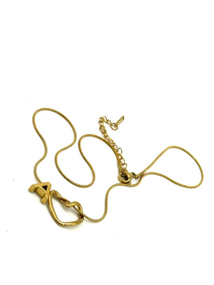 Alphabet Heart Pendant Necklace