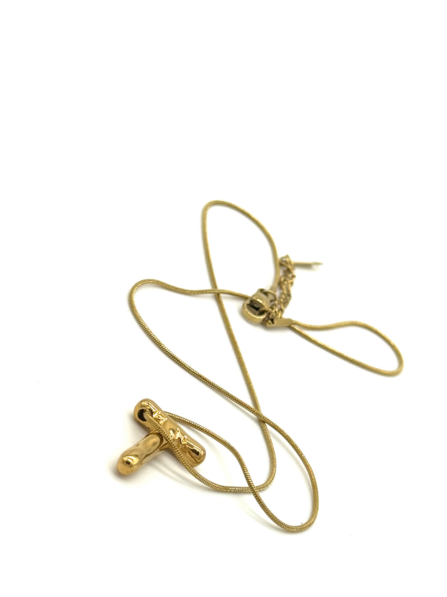 Bubble Alphabet Pendant Necklace
