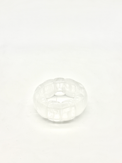 Clear Crystal Chunky Resin Stretch Bracelet