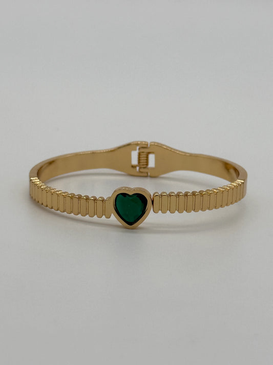 Emerald Heart Luxe Bracelet