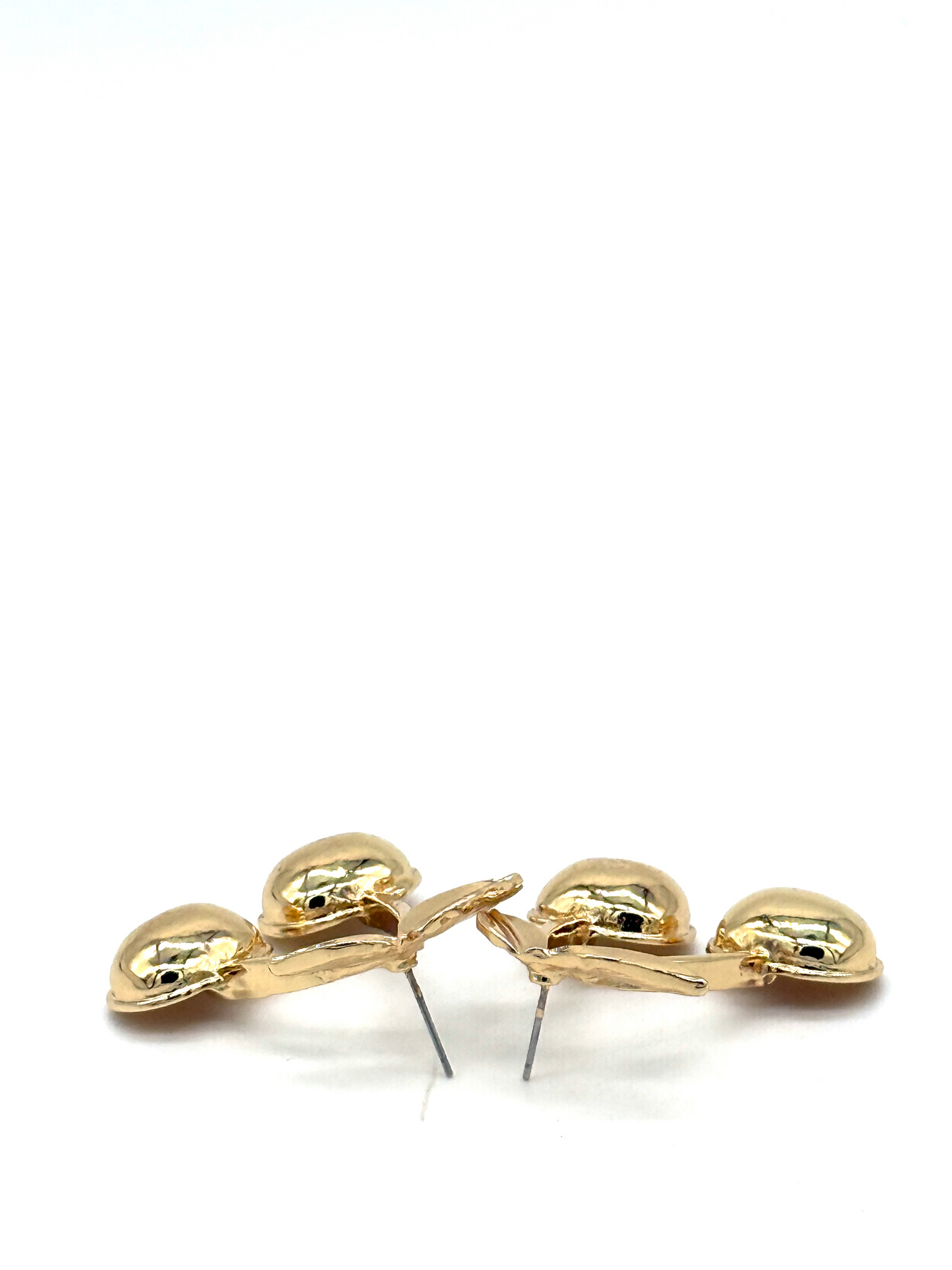 Gold Cherry Stud Earrings
