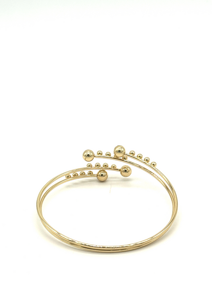 Gold Orbit Cuff Bracelet