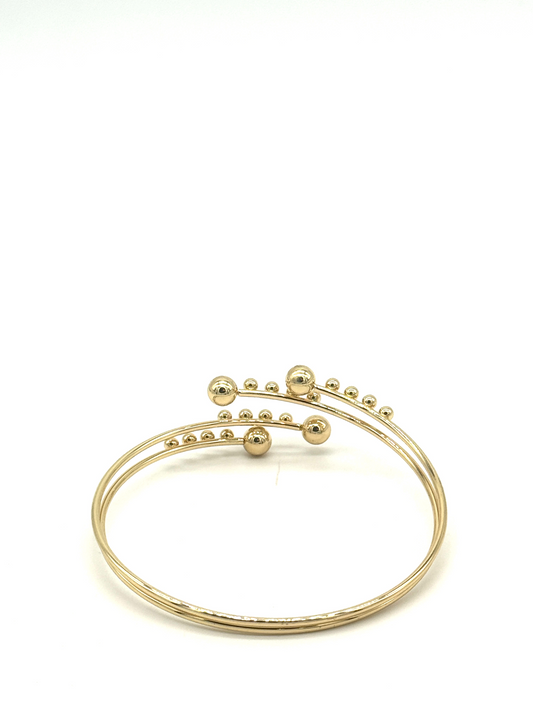 Gold Orbit Cuff Bracelet